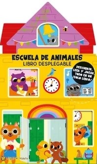 Libro infantil CASITA DE ANIMALES / ESCUELA DE ANIMALES (LIBRO DESPLEGABLE) — categoría Cuentos para niños de 3 a 5 años — Ramé Contando Cuentos