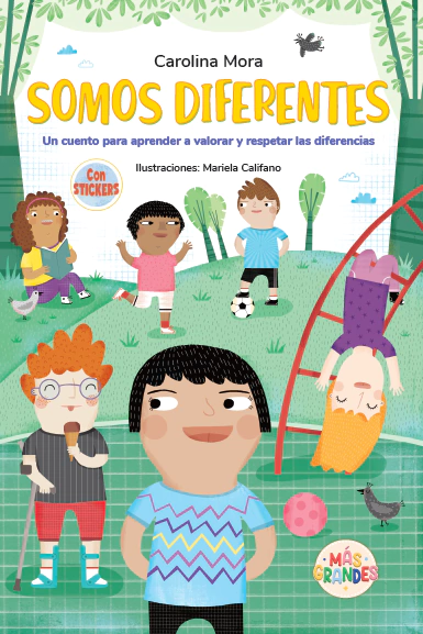 Portada del libro infantil SOMOS DIFERENTES