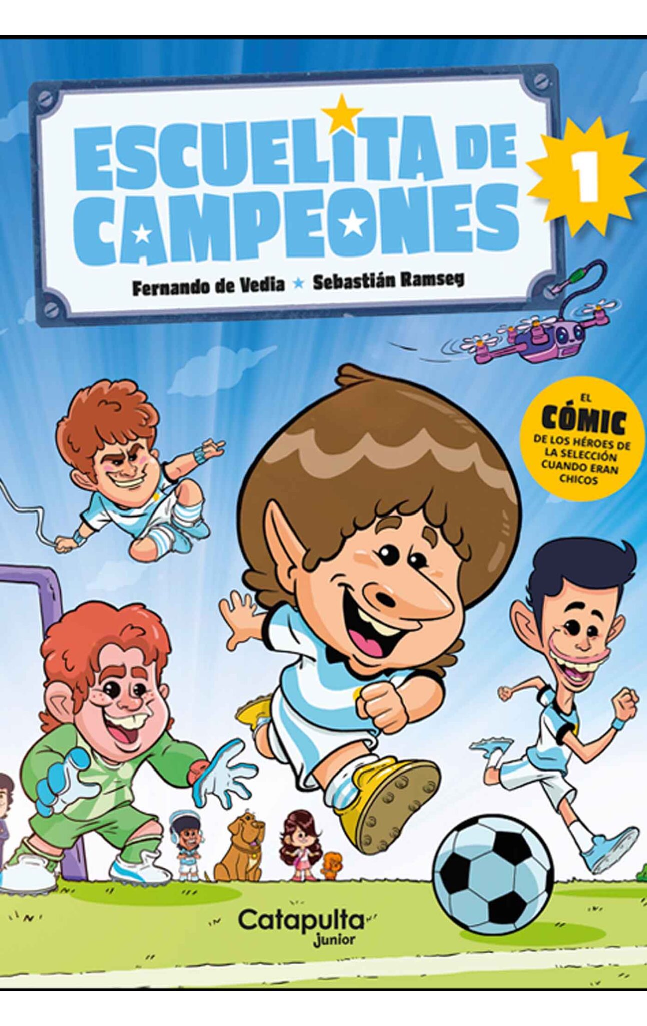 Portada del libro infantil Escuelita de campeones