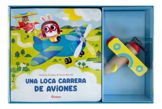 Libro infantil UNA LOCA CARRERA DE AVIONES (CON JUGUETE) — categoría Cuentos para niños de 0 a 3 años — Ramé Contando Cuentos