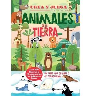 Libro infantil Crea y juega: animales de la tierra — categoría Cuentos para niños de 3 a 5 años — Ramé Contando Cuentos
